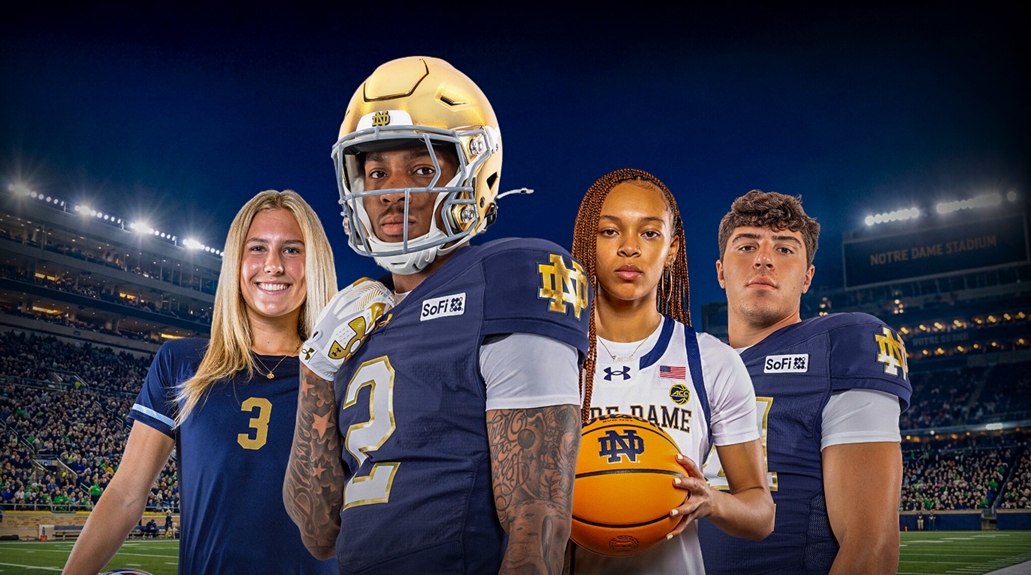notre dame hero athletes