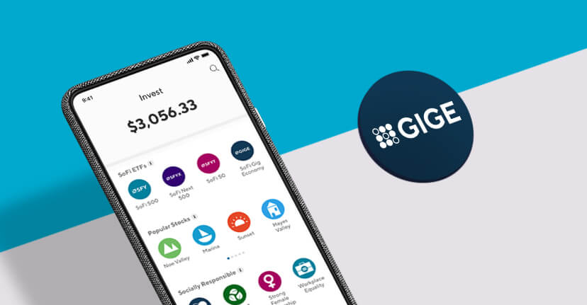 phone with SoFi ETFs